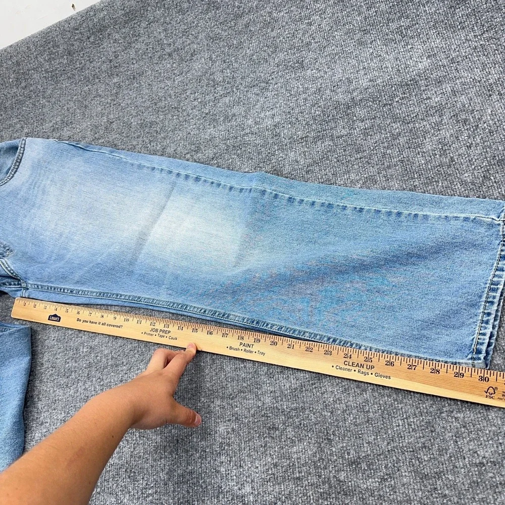 Levis 505 Jeans Mens 38x30 Regular Straight‎ Light Wash Denim